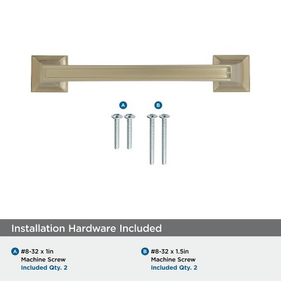 Golden Champagne 3-3/4" Steel Cabinet Drawer Pull