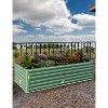 6/8FT Outdoor Metal Raised Garden Bed for Growing Vegetables and Herbs, Flowers, Herbs - 4 of 4