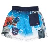 Transformers Boys Quick-Dry Drawstring Swim Trunks featuring Optimus Prime Print - Navy, 8 - 2 of 4