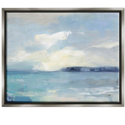 Stupell Industries Abstract Ocean View LandscapeFloater Canvas Wall Art
