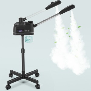 TASALON 2 in 1 Ionic Facial Steamer on Wheels, with Ozone and Hot & Cold Mist - Black - 1 of 4