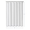 Scalloped Woven Fabric Shower Curtain - 4 of 4