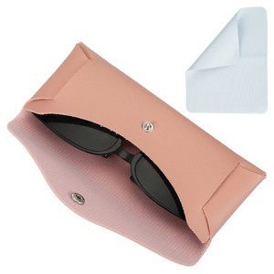 Unique Bargains PU Leather Waterproof Anti-Scratch Eyeglass Case 6.7" x 2.6" - 1 of 4