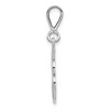 Black Bow Jewelry 14k White Gold, Maci Collection, Filigree Script Initial J Pendant - 2 of 4