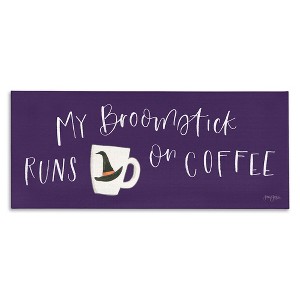 Stupell Industries Broomstick Runs On Coffee Canvas Art - 1 of 4