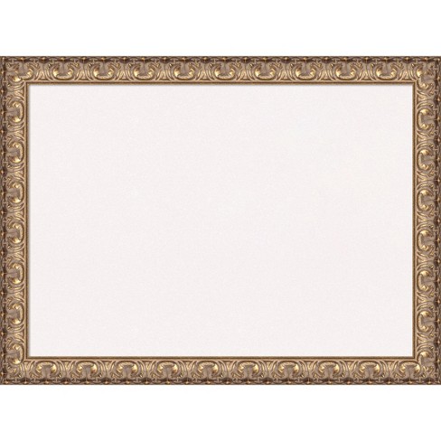 U Brands 20x 30 Burlap Bulletin Board White Wood Frame : Target