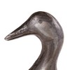 14.5" Iron Galvanized Duck Sculpture Gray - Zingz & Thingz: Outdoor Patio Decor, Animal Statue - image 3 of 4