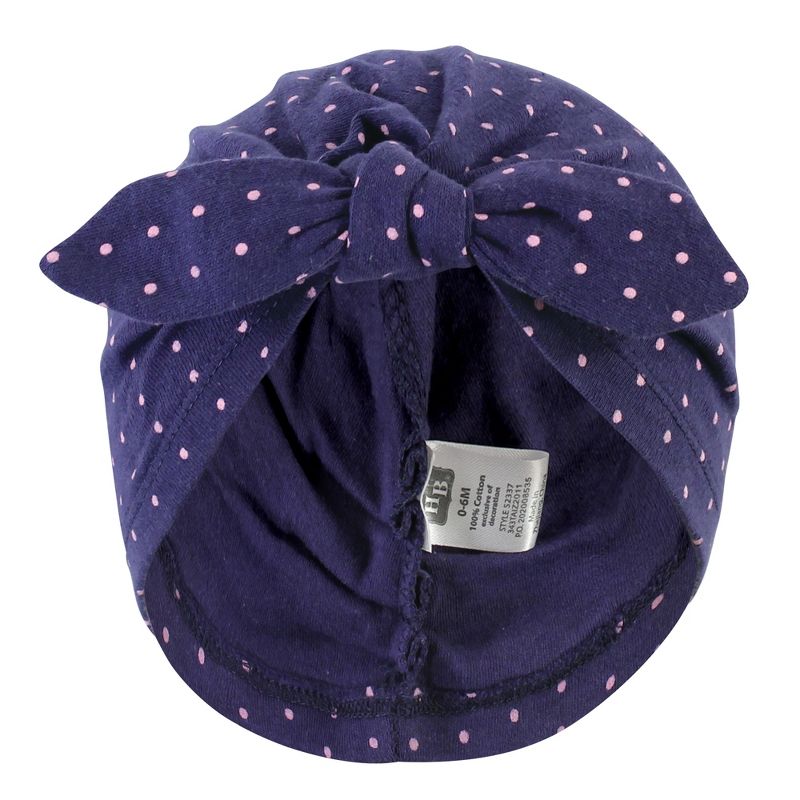 Hudson Baby Baby Girl Turban Cotton Headwraps, Dainty Floral, One Size, 5 of 7