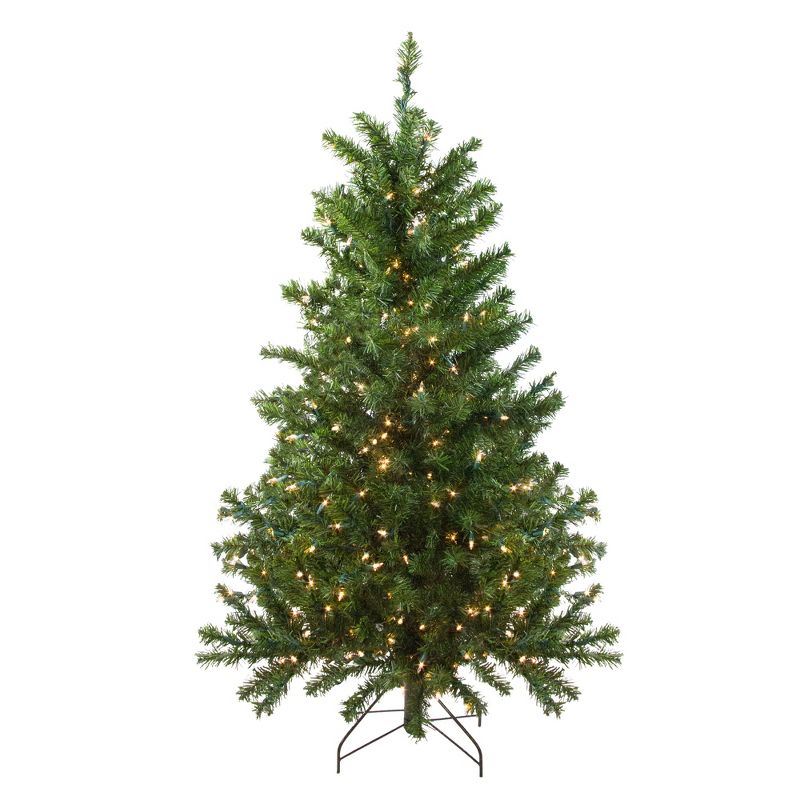 Northlight 4' Pre-Lit Canadian Pine Medium Artificial Christmas Tree - Clear Lights, 1 of 5