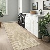 Washable Modern Striped Area Rug with Non-Slip Backing, Stain Resistant, Low Pile Soft Touch Carpet, Folding Floor Cover for Bedroom and Apartment. - 3 of 4