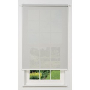 Linen Avenue Cordless 5% Solar Screen Standard Roller Shade, Black, Charcoal, and Gray (Arrives 1/4" Narrower) - 1 of 4