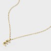 14K Gold Dipped Twisted Bubble Initial Necklace - A New Day™ Gold - 4 of 4