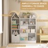 Toy and Book Organizer for Kids, Kids Toy Storage Organizer & Bookshelf, Multifunctional Storage Chest with 8 Storage Cubbies and Movable Drawers - 2 of 4