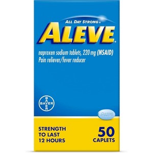 Aleve Naproxen Sodium 220 Mg Pain Reliever Tablets, 50 Count - 1 of 4