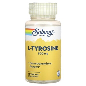 Solaray L-Tyrosine, 500 mg, 50 VegCaps - 1 of 4