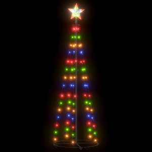 vidaXL Christmas Tree Colorful PVC Medium Lights Christmas Tree - 1 of 4