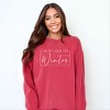 Simply Sage Market I Wasn't Made For Winter With Border Garment Dyed Sweatshirt - 2 of 4