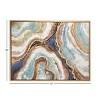 Canvas Geode Enlarge Slice Framed Wall Art Gold - Olivia & May: Hand Painted, Glam Style Decor, 36x47" - image 4 of 4