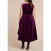 ELOQUII Bubble Hem Velvet Dress - 3 of 3