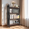 Dolonm 56.30'' Bakers Rack 4-Level Storage Shelves Mental and Wooden Kitchen Shelves, Kitchen Organizers and Storage, for Garage, Pantry, Bathroom - 2 of 4
