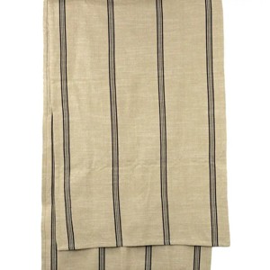 Slickblue Cotton Table Runner, Black or Red Stripes with Beige, Classic Dining or Kitchen Accent, 105"x20.5" - 1 of 3