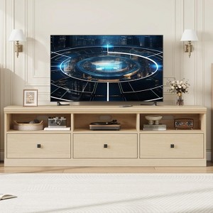 Jojoka Mid Century Modern Entertainment Center with Storage Drawer and Open Shelves - 1 of 4