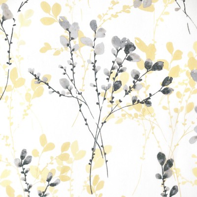 Kate Aurora 2 Piece Shabby Chic Cherry Blossom Designed Airy Sheer Rod Pocket & Back Tab Curtain Panels