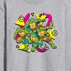 Men's - Teenage Mutant Ninja Turtles - Retro Group Long Sleeve Graphic T-Shirt - 2 of 4