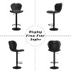 Adjustable Bar Stool, Bar Stools Set of 4, Modern Swivel Bar Chairs, Faux Leather Upholstered Swivel Bar Stools, for Home, Bar, Kitchen - 4 of 4