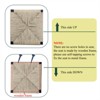 RISOKEYS Set of 2 Bar Stools with Back - Paper Rope Woven Counter Height Dining Chairs for Kitchen, Home - Furniture for Home Decor - 4 of 4