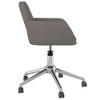 vidaXL Office Chair Home Office Chair with Wheels and Arms Dark Gray Fabric - 4 of 4