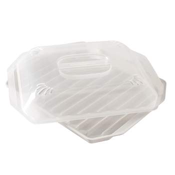 Grand Fusion Collapsible Silicone Splatter Guard Cover, Microwave Safe,  Clear : Target