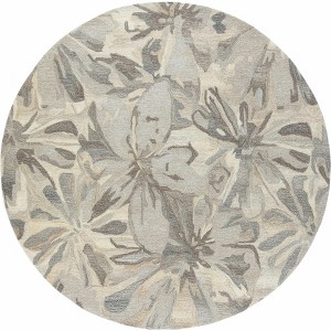 Hauteloom Ilfeld Athena Beige Floral Wool Rug - 1 of 4
