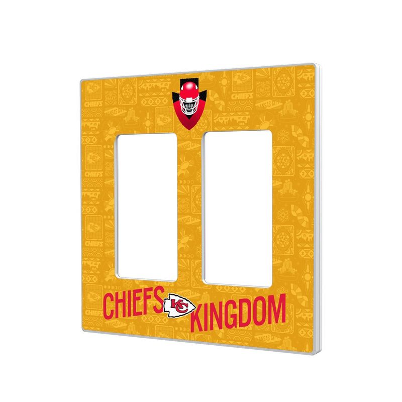 Keyscaper Kansas City Chiefs 2024 Illustrated Limited Edition Hidden-Screw Light Switch Plate, 1 of 2