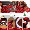 Cat Tunnel Christmas Tree Skirt, Cat Beds for Indoor Cats with Hanging Ball, for Felines and Small - 4 of 4