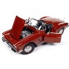 1962 Chevrolet Corvette Convertible Honduras Maroon Metallic 1/18 Diecast Model Car by Auto World - 2 of 4
