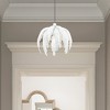 Livex Lighting Acanthus 1 - Light Pendant in  Antique White - 3 of 4