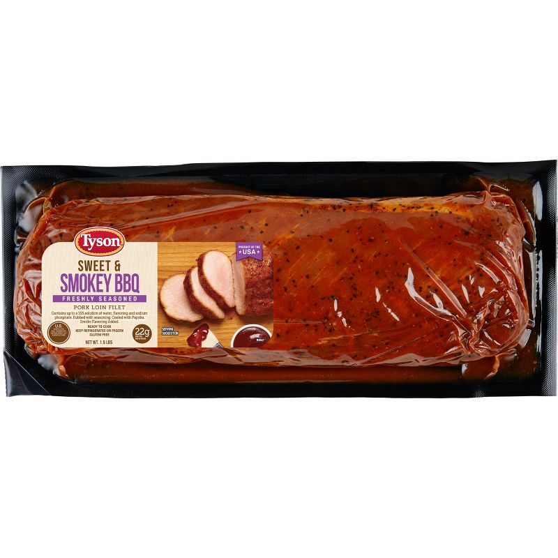 Tyson Sweet &#38; Smokey BBQ Pork Loin - price per lb, 1 of 7