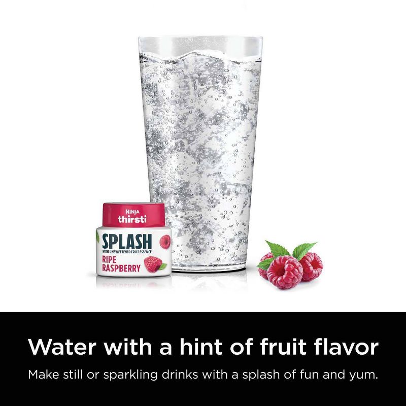 Ninja Thirsti SPLASH Unsweetened Ripe Raspberry Flavored Water Drops, 4 of 9