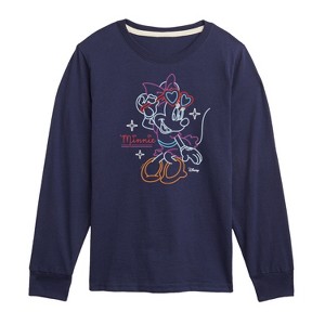 Boys' - Disney - Minnie Mouse Superstar Pose Long Sleeve Graphic T-Shirt - 1 of 4