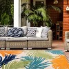 World Rug Gallery Tropical Floral Indoor/Outdoor Area Rug:  Weather-Resistant,  Low Pile,  Machine Made - 2 of 4