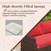 COWLOWN 7 Piece Red Patio Furniture Set, Outdoor Furniture, Outdoor Sofa with Dining Table and Chair, Garden Furniture Sets - 4 of 4