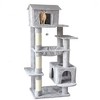 Whisen Multi-Level Cat Tree & Tower with Sisal Scratching Posts, Hammock, Dangling Toy - 3 of 4