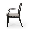 Set of 2 Outdoor Dining Chairs Cape Coral with Aluminum Frames-Christopher Knight Home - image 3 of 4