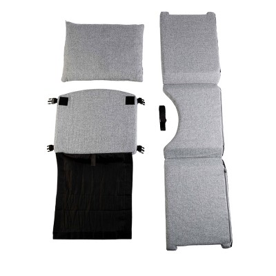 Gray Soft Sided Pet Car Seat with Safety Tether