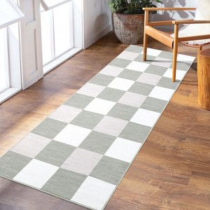 Modern Washable Area Rugs Living Room Bedroom Soft Low Pile Non-Slip Geometric Rug - 1 of 4