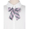 Elerevyo Women's Stylish Adjustable Elastic Band Pre-tied Stripes Bow Ties - 4 of 4