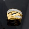Ross-Simons 0.50 ct. t.w. Diamond Highway Ring in 18kt Gold Over Sterling - 4 of 4