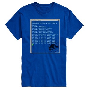 Men's - Jurassic Park - You Didnt Say The Magic Word Short Sleeve Graphic T-Shirt - 1 of 4