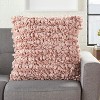 20"x20" Oversize Loop Shag Square Throw Pillow - Mina Victory - image 3 of 3